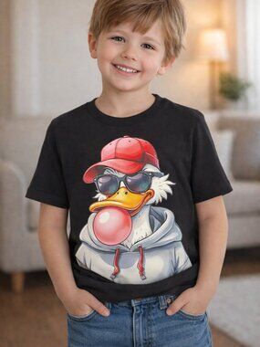 Cool Duck Bubble Pop Tee | Youth XL | DTF Graphic Shirt